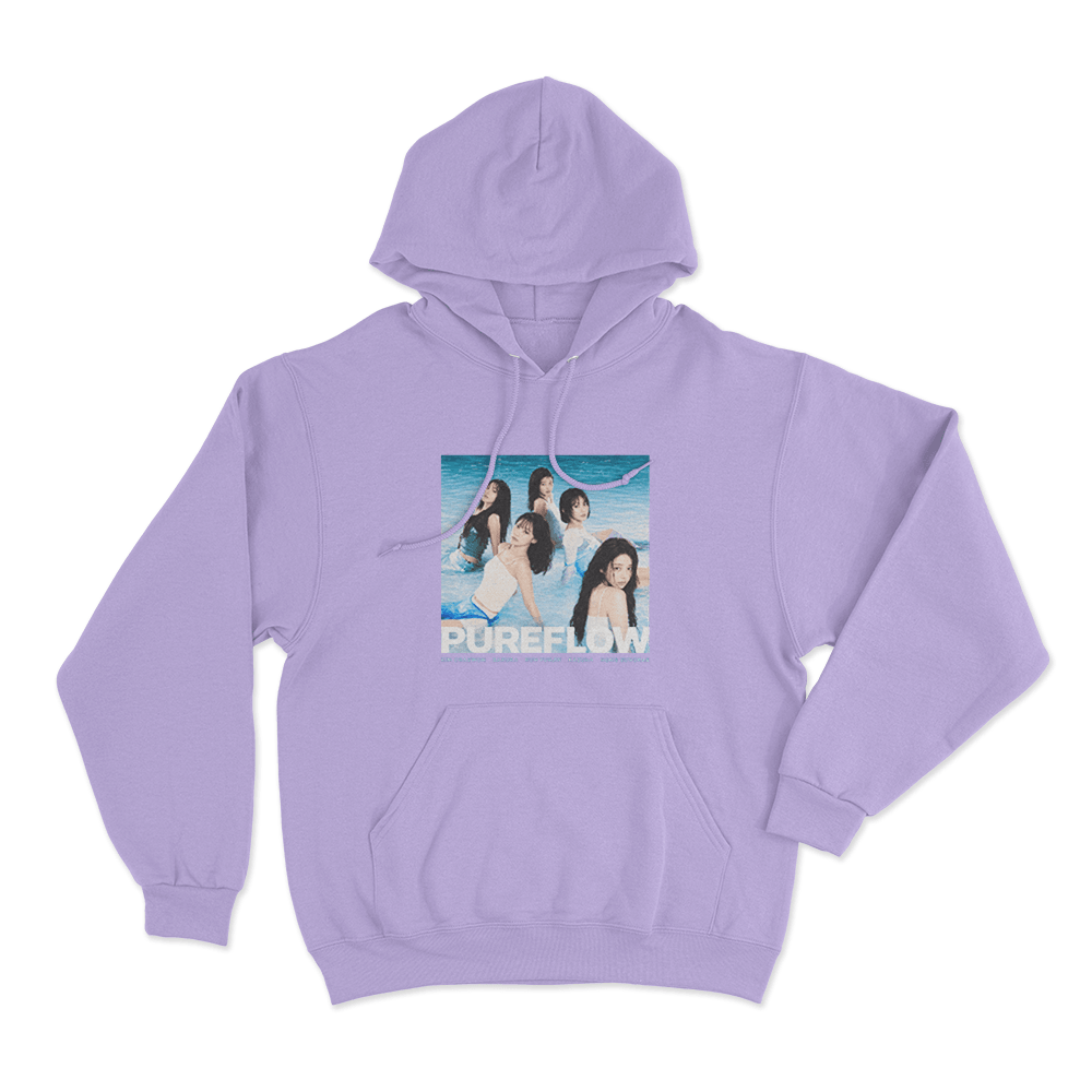 Le Sserafim Pureflow Group Unisex Hoodie Purple Le Sserafim Pureflow Group Unisex Hoodie Purple
