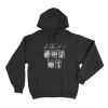 Le Sserafim Vintage Portrait Collage Unisex Hoodie Black